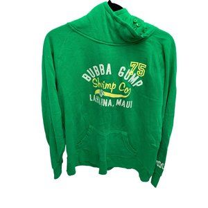 Bubba Gump Womens Size XL Green Hoodie Hooded Sweatshirt Lanina Hawaii